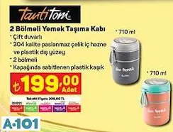 2 BÖLMELİ YEMEK TAŞIMA KABI 2 BÖLMELİ YEMEK TAŞIMA KABI